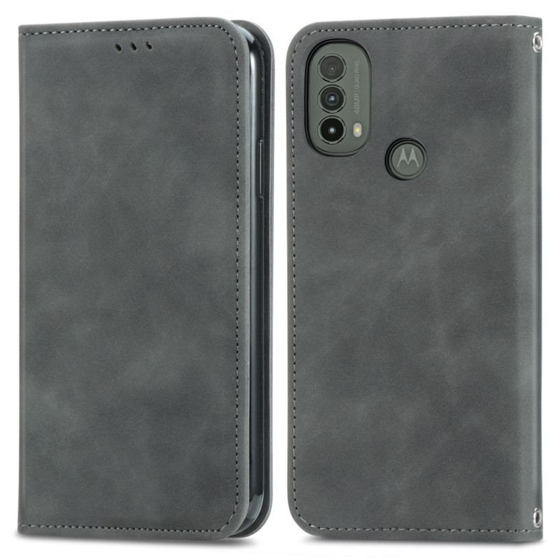 Flip Cover Moto E40 / E30 / E20 Skin-Touch Design