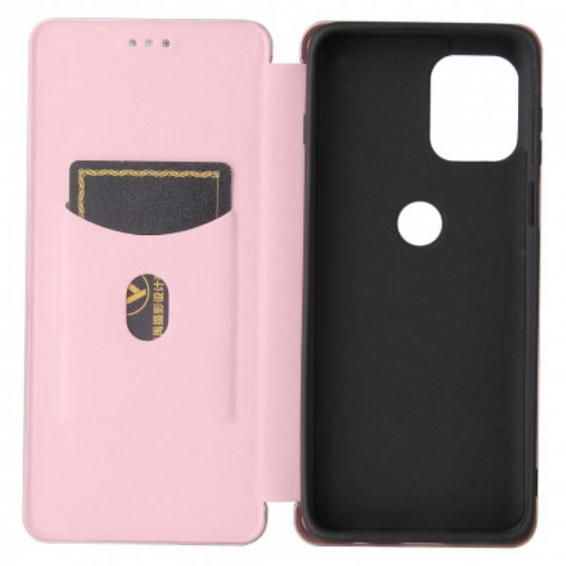 Flip Cover Moto G100 Silicone Carbone