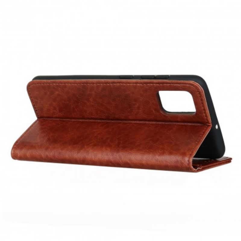 Flip Cover Moto G100 Style Cuir Sobriété