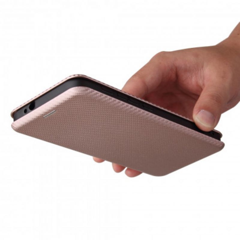 Flip Cover Moto G30 / G10 Silicone Carbone Coloré