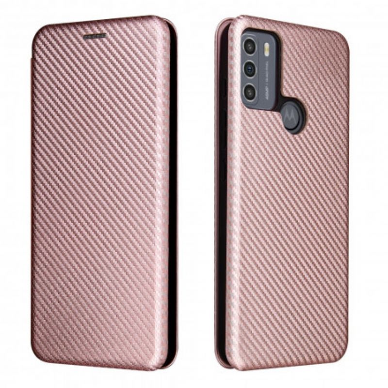 Flip Cover Moto G50 Silicone Carbone