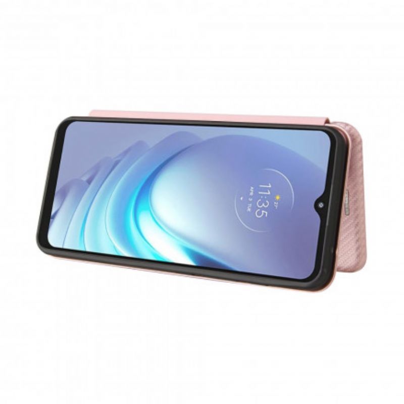 Flip Cover Moto G50 Silicone Carbone