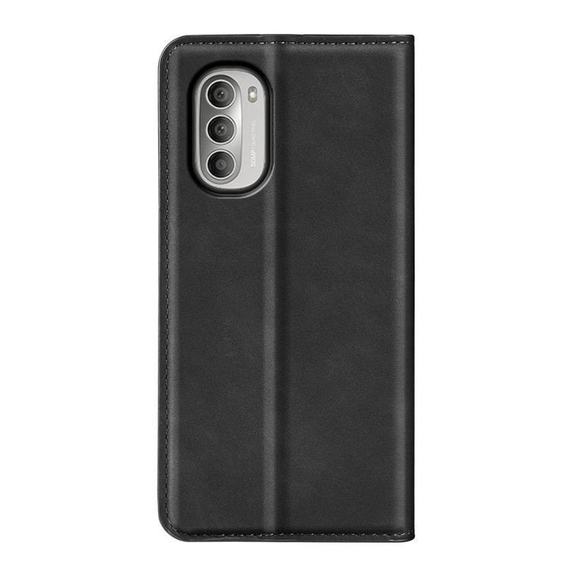 Flip Cover Moto G51 5G Effet Cuir Douceur Soie