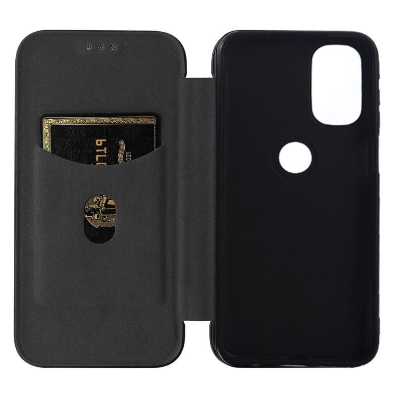 Flip Cover Moto G71 5G Silicone Carbone Coloré