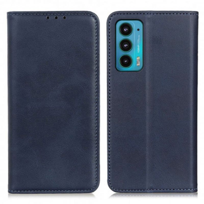 Flip Cover Motorola Edge 20 Cuir Fendu Design