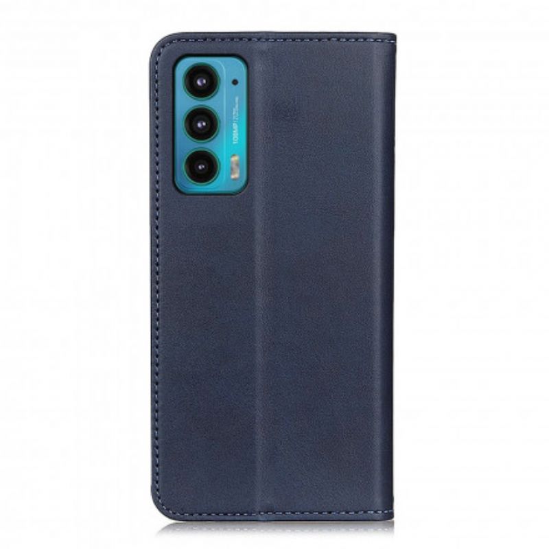 Flip Cover Motorola Edge 20 Cuir Fendu Design