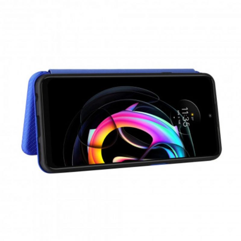 Flip Cover Motorola Edge 20 Lite Silicone Carbone Coloré