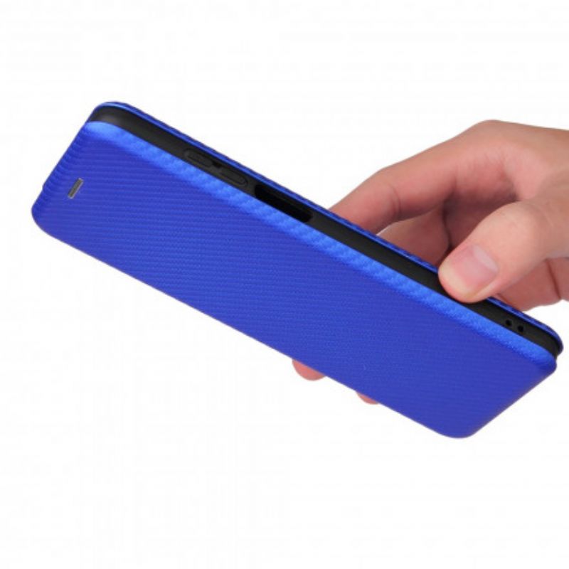 Flip Cover Motorola Edge 20 Lite Silicone Carbone Coloré