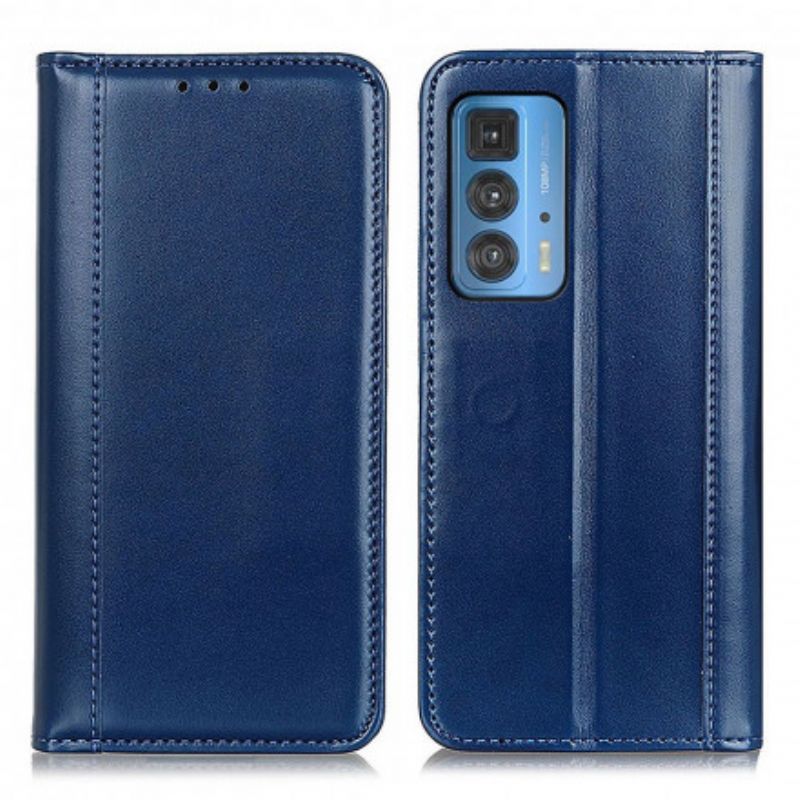 Flip Cover Motorola Edge 20 Pro Cuir Fendu