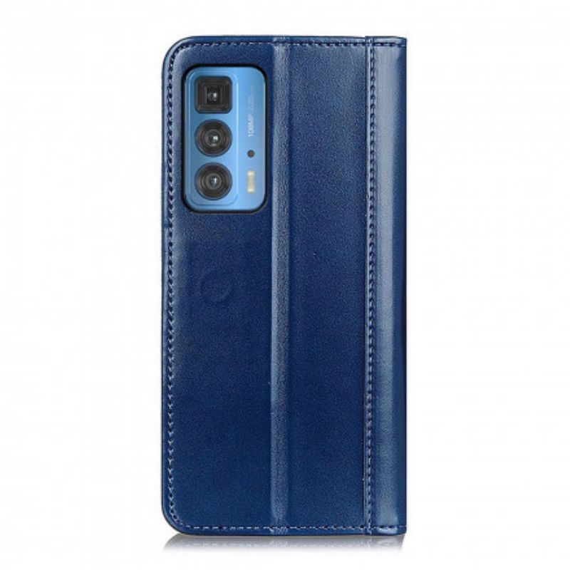 Flip Cover Motorola Edge 20 Pro Cuir Fendu