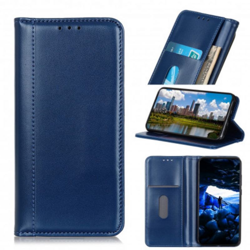 Flip Cover Motorola Edge 20 Pro Cuir Fendu