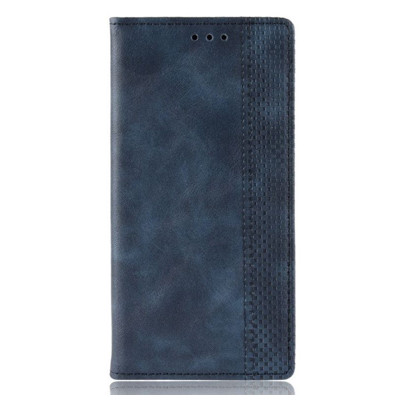 Flip Cover Nokia 9 Pureview Effet Cuir Vintage Stylisé