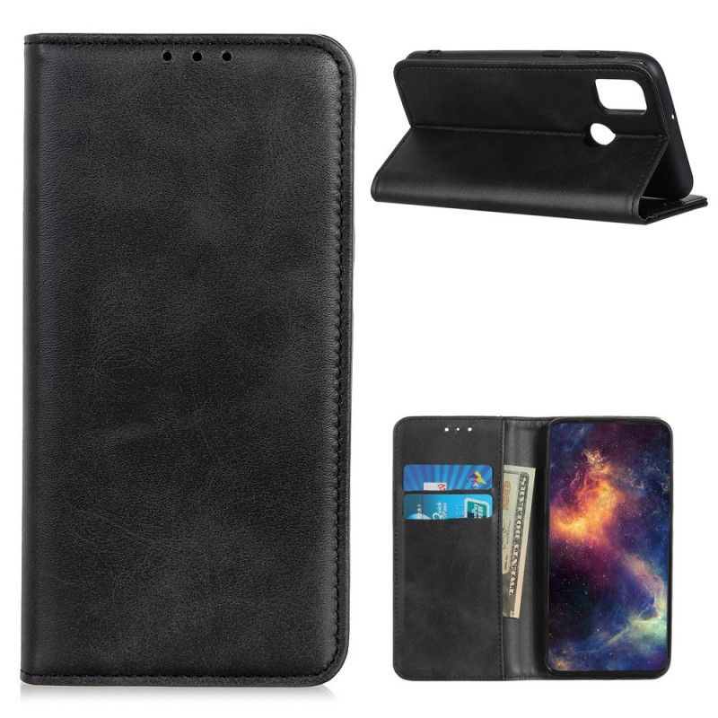 Flip Cover Oppo A53 / A53s Cuir Fendu Élégance