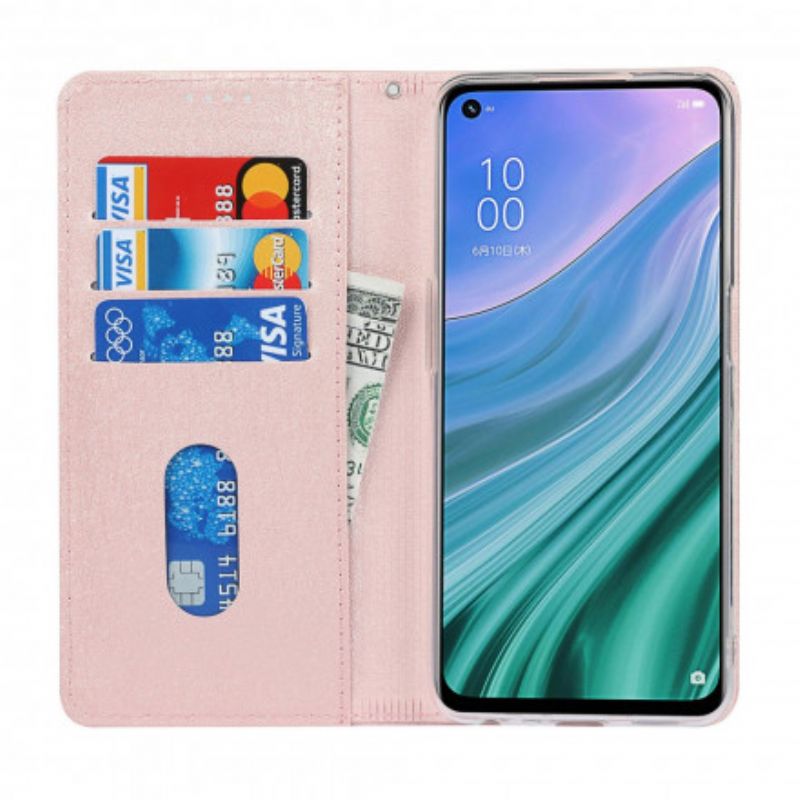 Flip Cover Oppo A54 5G / A74 5G Style Cuir Douceur Avec Lanière