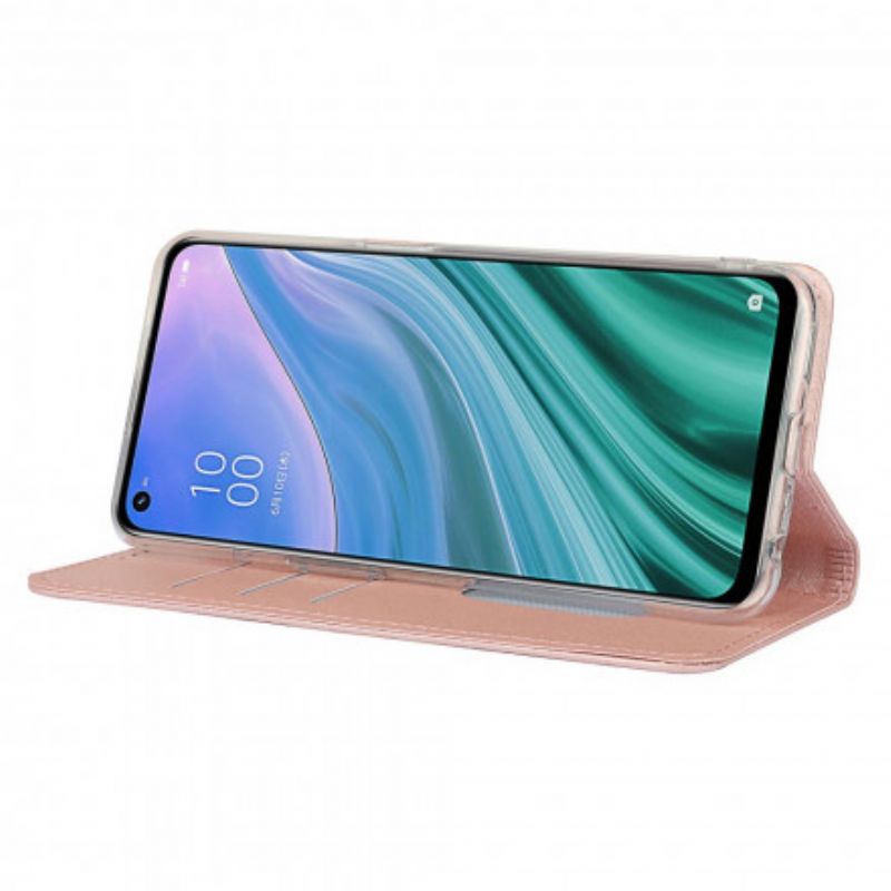 Flip Cover Oppo A54 5G / A74 5G Style Cuir Douceur Avec Lanière