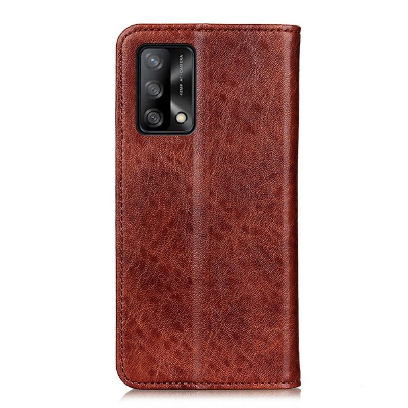 Flip Cover Oppo A74 4G Texture Cuir