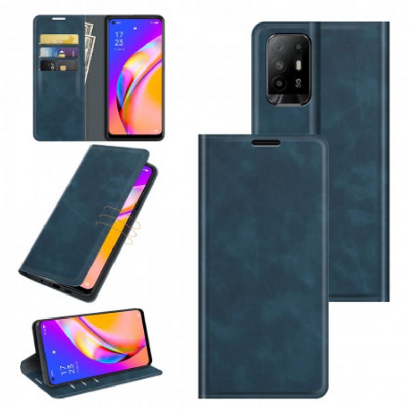 Flip Cover Oppo A94 5G Effet Cuir Douceur