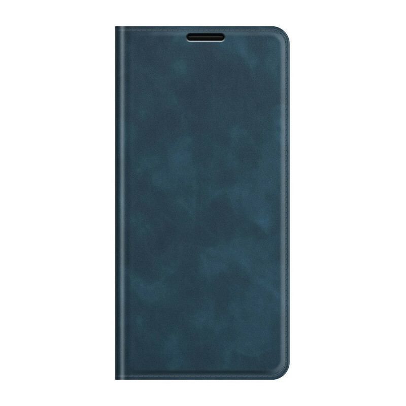 Flip Cover Oppo Find X3 Neo Effet Cuir Silky Touch