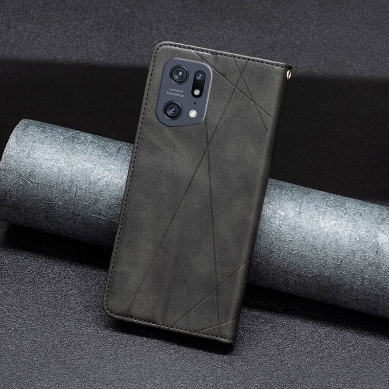 Flip Cover Oppo Find X5 Pro Losanges