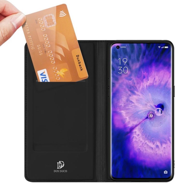 Flip Cover Oppo Find X5 Pro Skin Pro Series DUX DUCIS