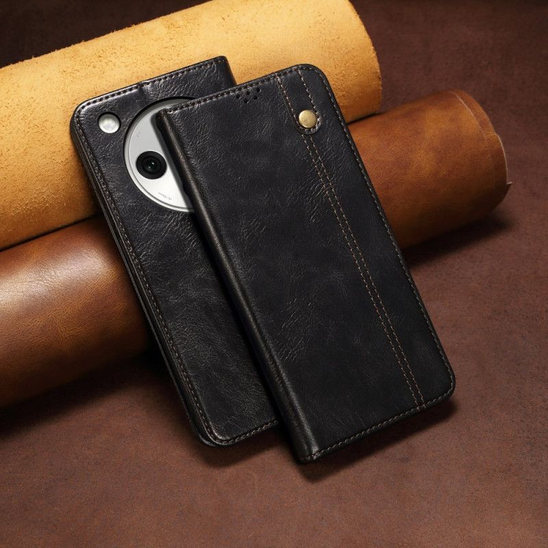 Flip Cover Oppo Find X8 Simili Cuir Ciré