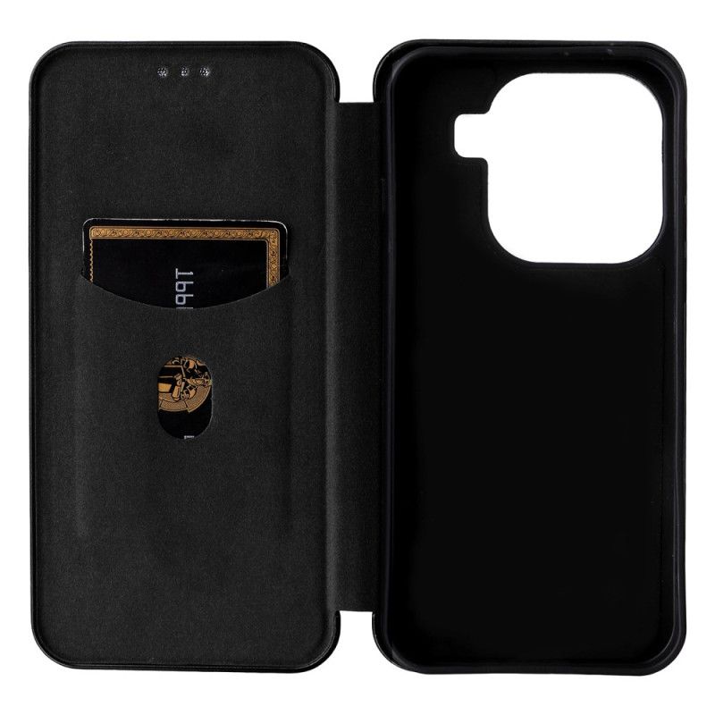 Flip Cover Oppo Find X9 5G Texture Fibre de Carbone