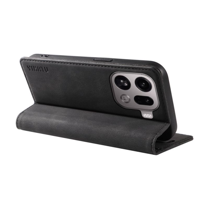 Flip Cover Oppo Find X9 Pro 5G Effet Daim YIKATU