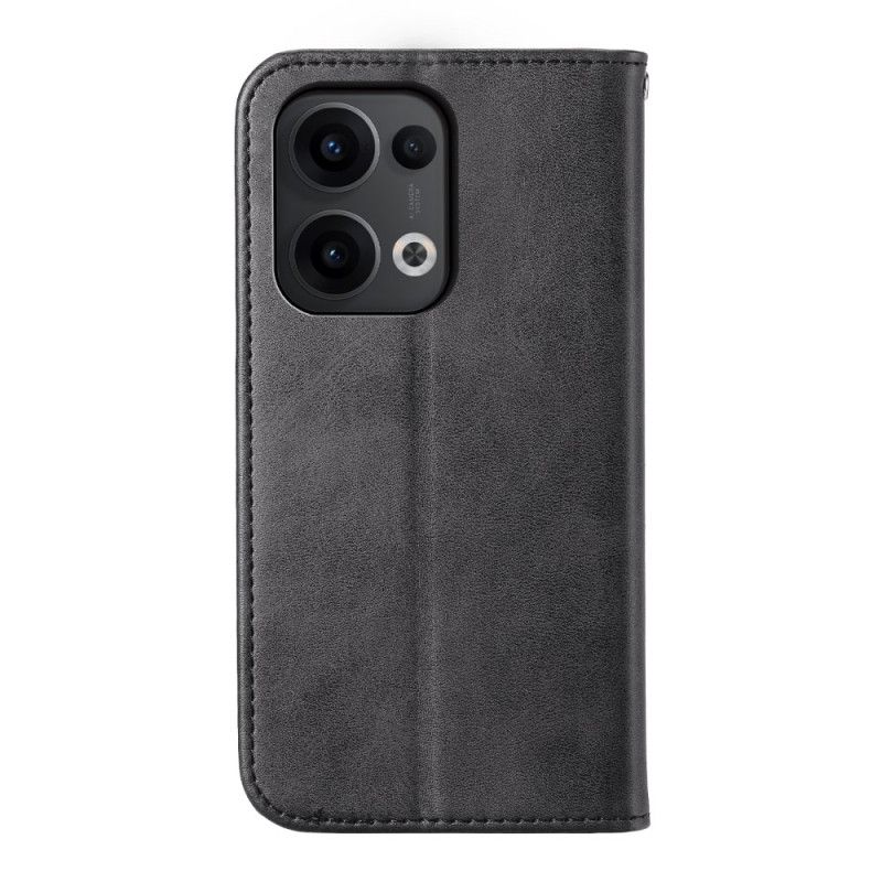 Flip Cover Oppo Reno 13 5G Motif Losanges à Lanière