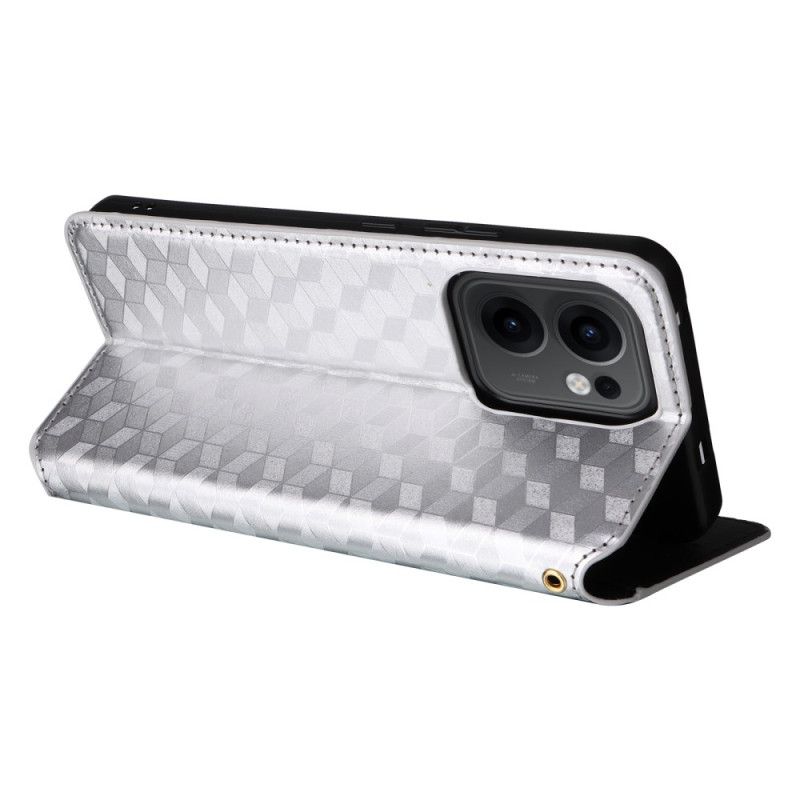 Flip Cover Oppo Reno 13F 4G / 5G / FS 5G Losanges 3D