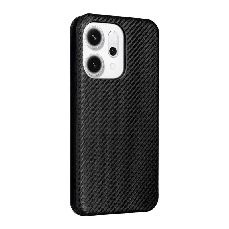 Flip Cover Oppo Reno 14 5G Fibre Carbone