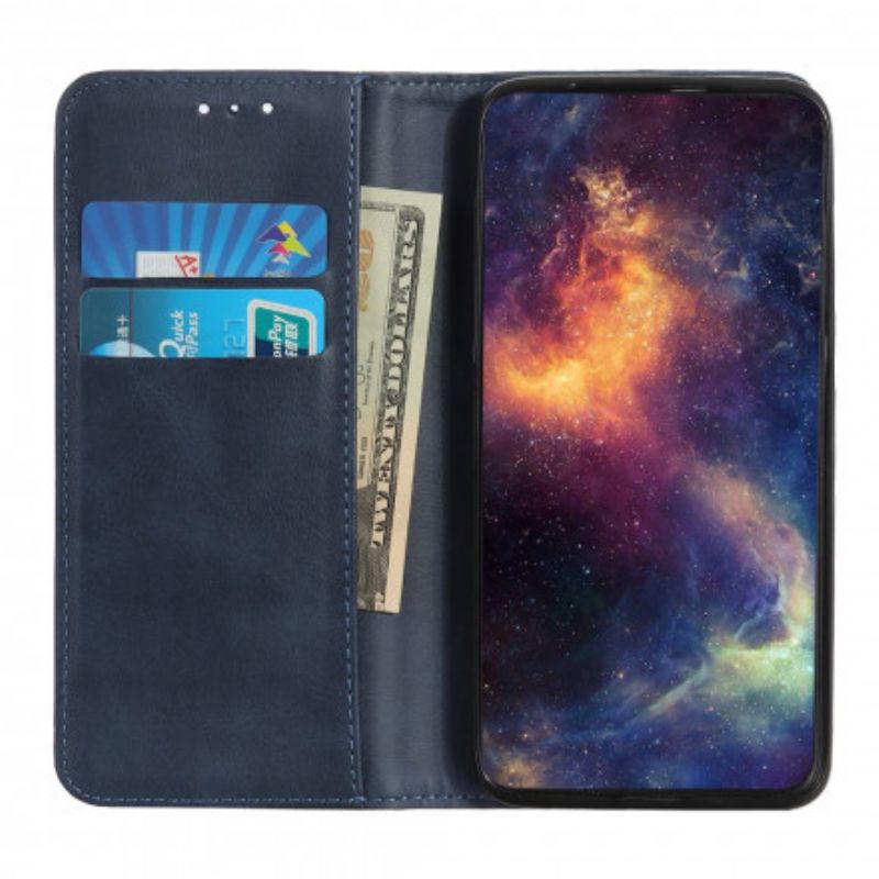 Flip Cover Oppo Reno 6 5G Cuir Fendu Élégance