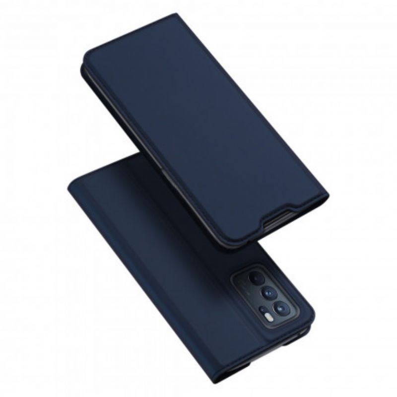 Flip Cover Oppo Reno 6 Pro 5G Skin Pro Series Dux Ducis