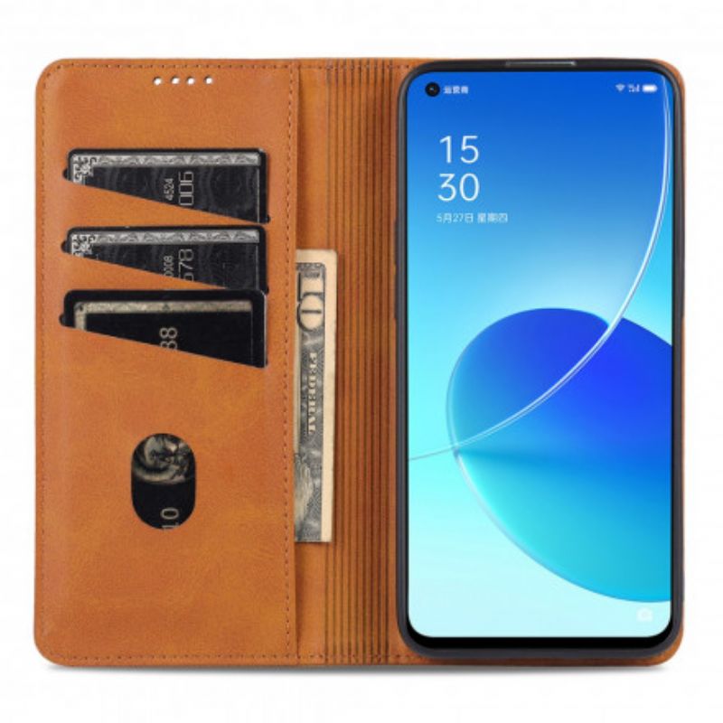 Flip Cover Oppo Reno 6 Pro 5G Style Cuir Azns