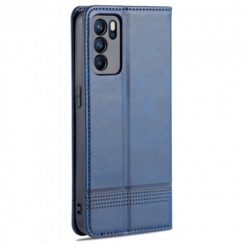Flip Cover Oppo Reno 6 Pro 5G Style Cuir Azns