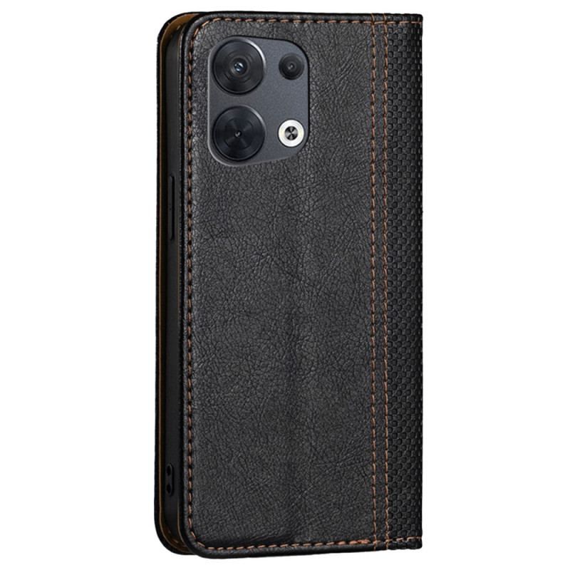 Flip Cover Oppo Reno 8 Simili Cuir Vintage