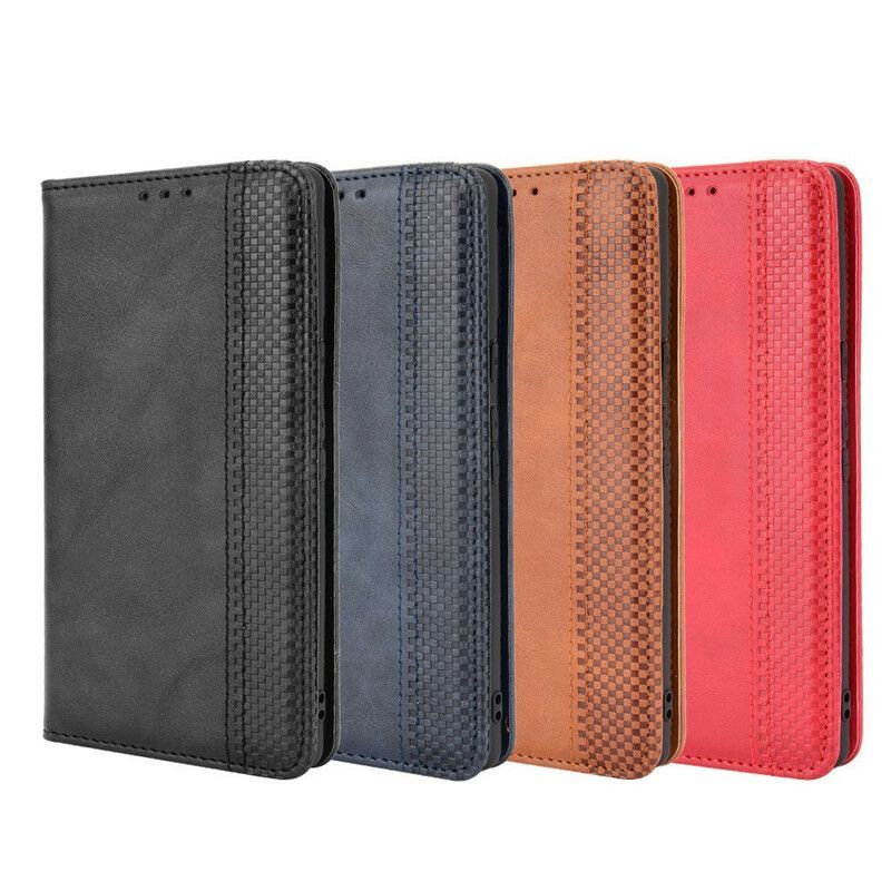 Flip Cover Pour Google Pixel 6 Effet Cuir Vintage Stylisé