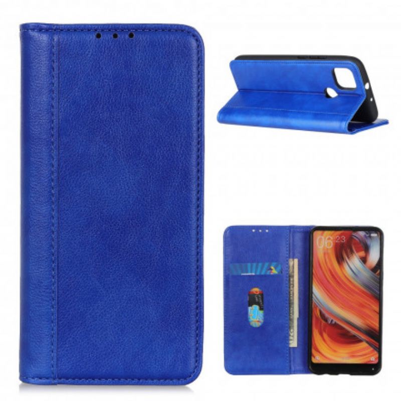 Flip Cover Pour Moto G 5G Version Cuir Litchi Fendu