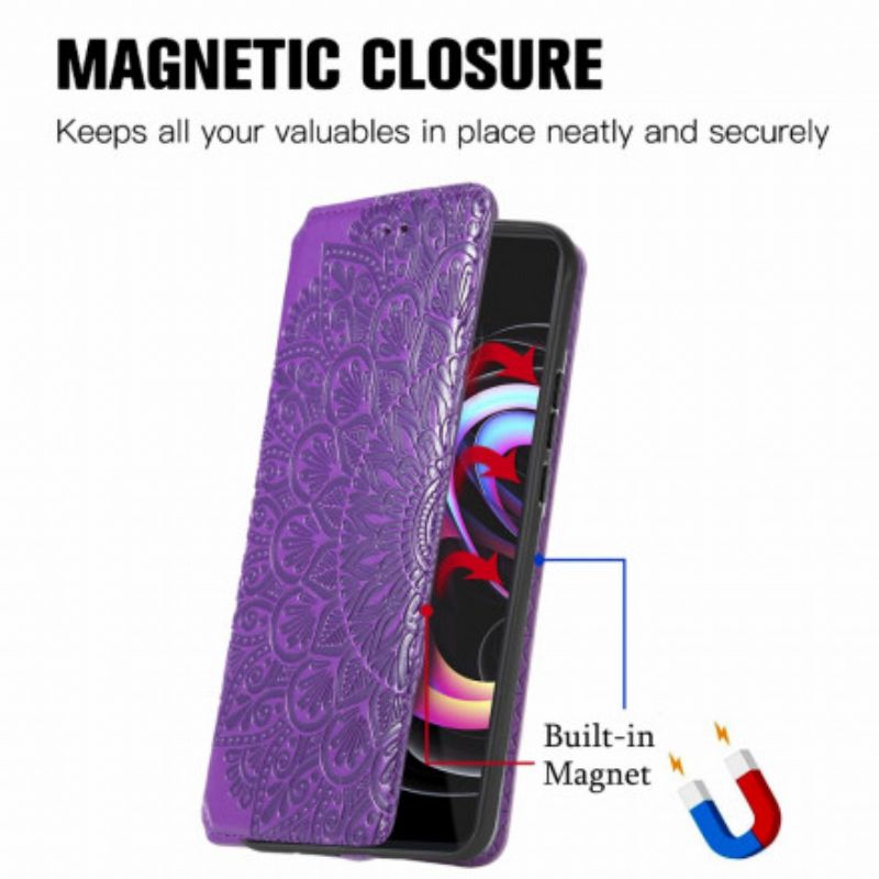 Flip Cover Pour Motorola Edge 20 Pro Mandala