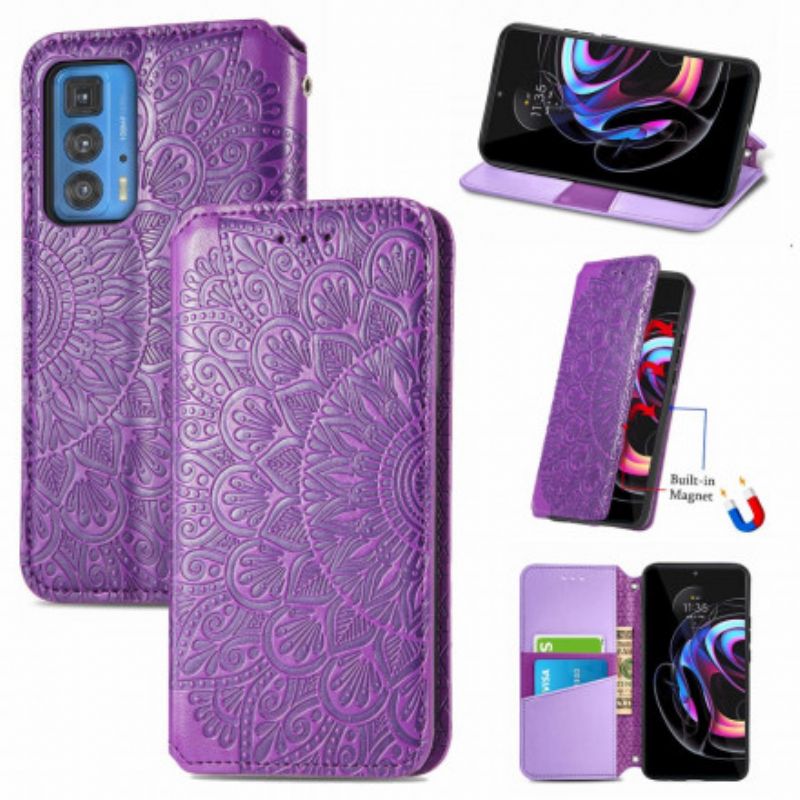 Flip Cover Pour Motorola Edge 20 Pro Mandala