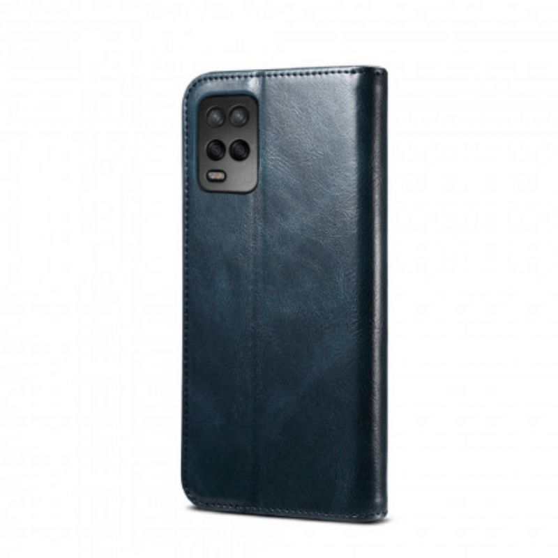 Flip Cover Pour Oppo A54 5G / A74 5G Simili Cuir Ciré