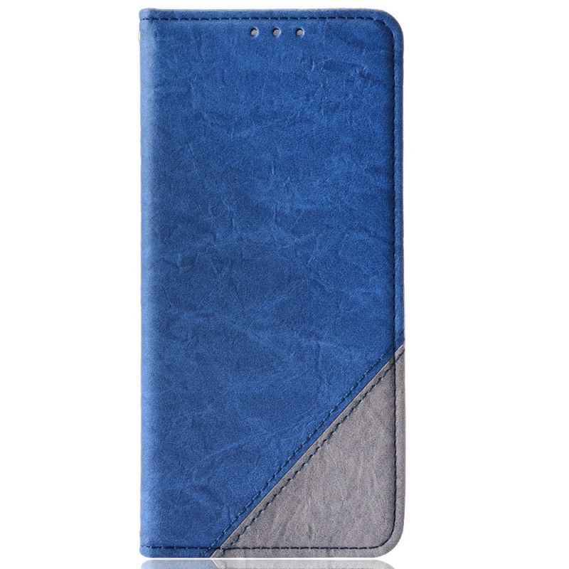 Flip Cover Pour Oppo Reno 6 5G Simili Cuir Bicolore Oblique