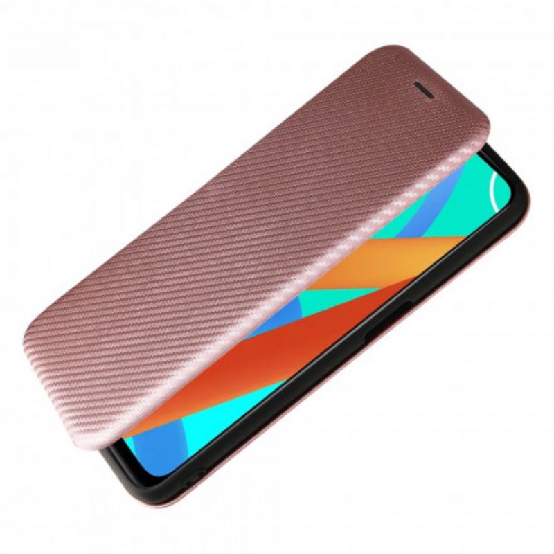 Flip Cover Pour Realme 8 5G Silicone Carbone Coloré