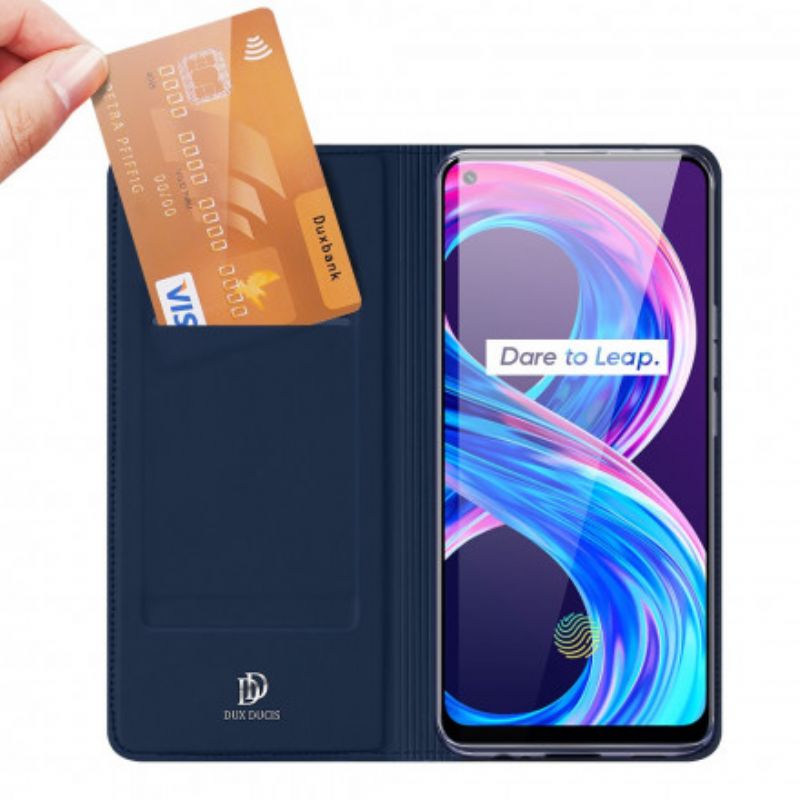 Flip Cover Pour Realme 8 / 8 Pro Skin Pro Dux Ducis