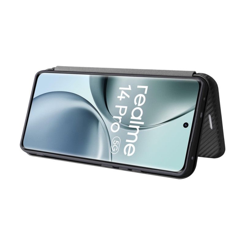 Flip Cover Realme 14 Pro 5G Fibre Carbone