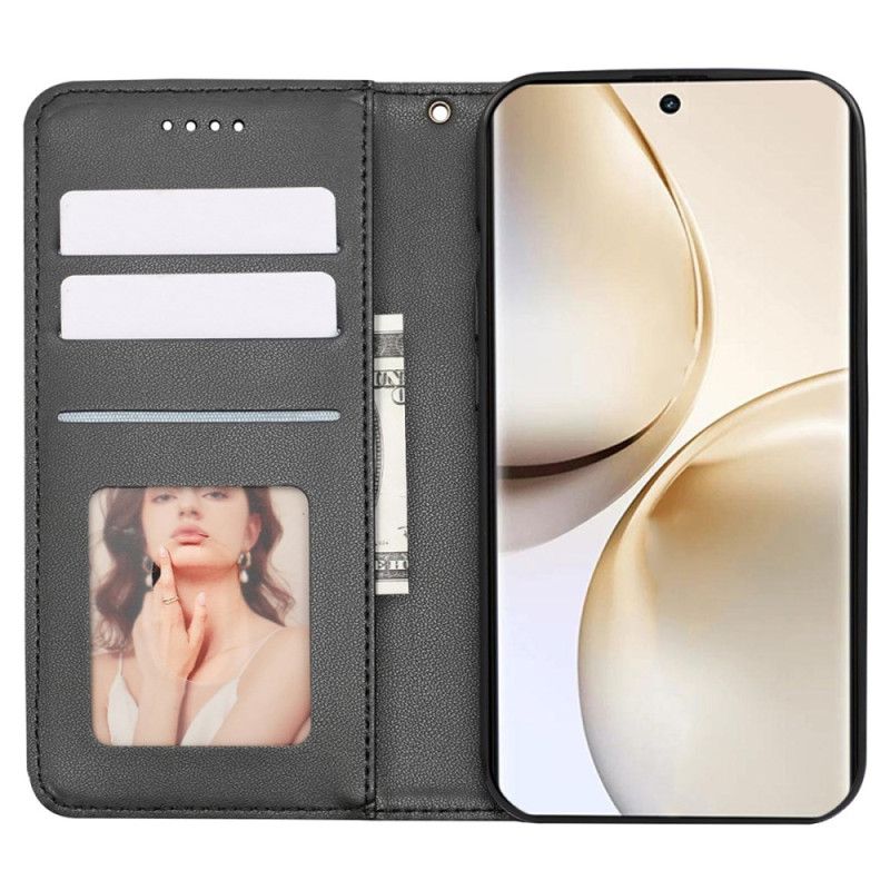 Flip Cover Realme 14 Pro Plus 5G Carreaux à Lanière