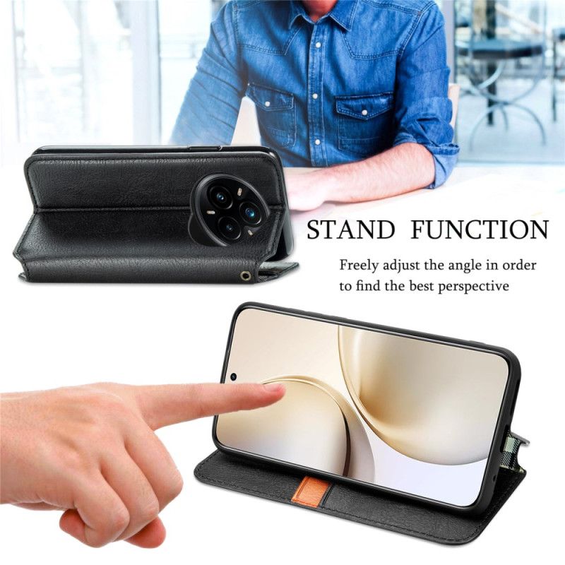 Flip Cover Realme 14 Pro Plus 5G Effet Daim Vintage