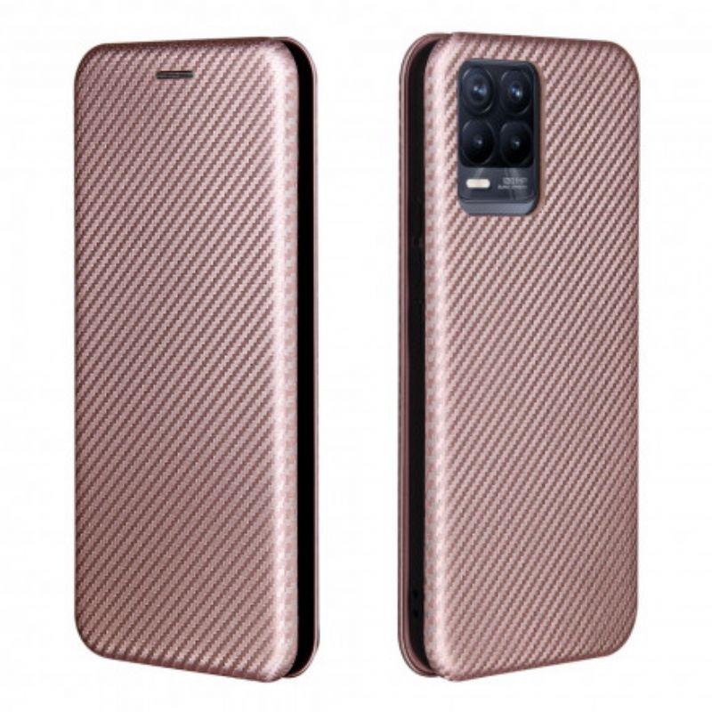 Flip Cover Realme 8 / 8 Pro Silicone Carbone Coloré