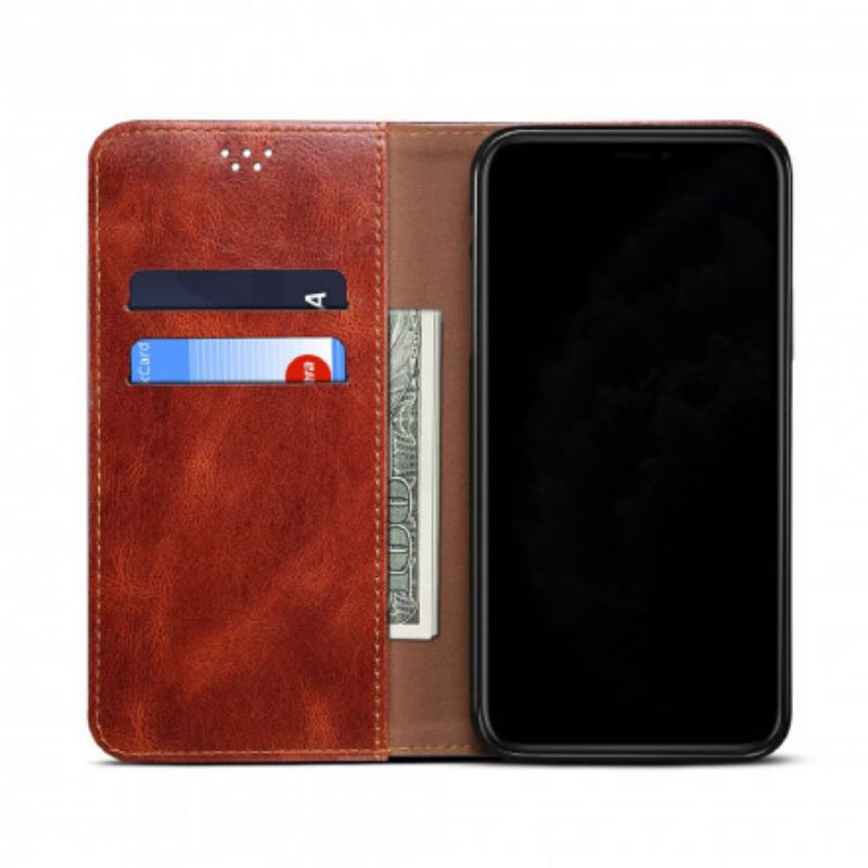 Flip Cover Realme 8 / 8 Pro Simili Cuir Ciré