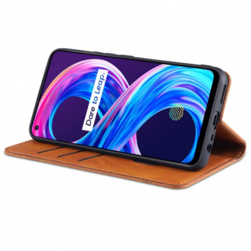 Flip Cover Realme 8 / 8 Pro Style Cuir Azns