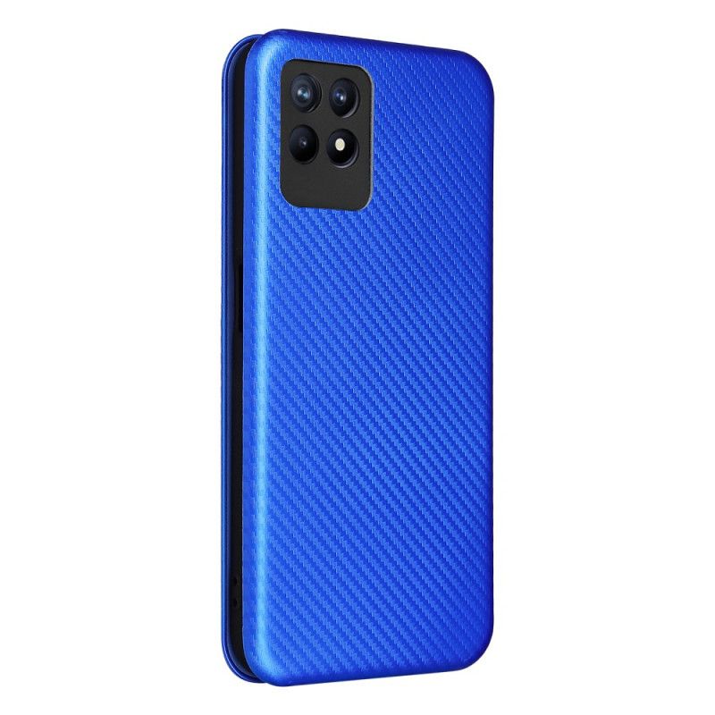 Flip Cover Realme 8i Fibre Carbone